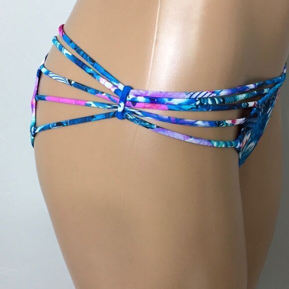 New. Strappy Tropical bra sized bikini set. 34/B-C - Picture 8 of 11